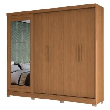 Imagem de Guarda-Roupa Casal 5 Portas 4 Gavetas Espelho Ametista Kappesberg Roupeiro
