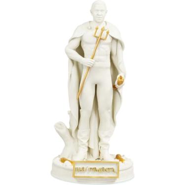 Imagem de Estátua Exu Pimenta Umbanda Candomblé (Cor Mármore Dourado)