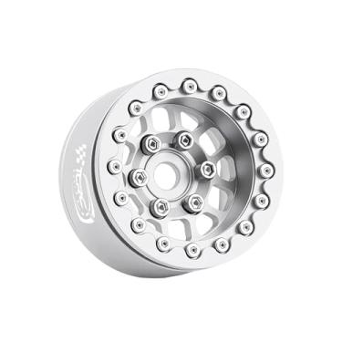 Imagem de TCRC 4PCS Deep Dish Aluminum 1.55 Inch Wheels Hubs for 1/10 RC Axial AX90069 D90 TF2 Tamiya CC01 1/18 UTB18 Capra Buggy Upgrades