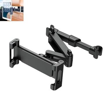 Imagem de MCOTOP Suporte de tablet para carro, 1 pacote, suporte de encosto de cabeça para iPads/telefones de 5,3 a 12,9 polegadas, suporte para tablet de carro com rotação ajustável de 360°, suporte atualizado