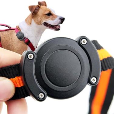 Imagem de Suporte Resistente à Prova D'Água para Coleira de Cachorro e Gato Compatível com AirTags – Proteção e Segurança para Seu Pet