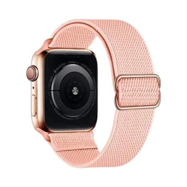 Imagem de Pulseira De Nylon Elástica Para Apple Watch Ultra Série 8 7, Faixa De 
