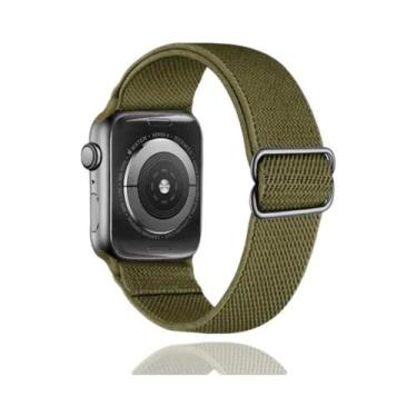 Imagem de Pulseira De Nylon Elástica Para Apple Watch Ultra Série 8 7, Faixa De 