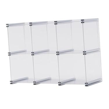 Imagem de WeiLaiKeQi Prateleira de armazenamento de maquiagem Figura Armazenamento 2 Camada Bandeja de Organizador de Perfume de Perfume Sturdy para Cosméticos de, Transparente