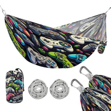 Imagem de ATTX Várias redes de acampamento para gamepads – Redes leves e portáteis, capacidade de 150 kg para uso interno, caminhadas, mochilão, viagens, quintal, praia (77)