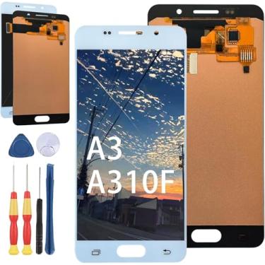 Imagem de Yuxyiony Nova tela de substituição para tela LCD Samsung Galaxy A3 A310H A310M 2016 SM-A310F e acessórios de ferramentas de substituição.