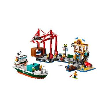 Imagem de LEGO® City - Porto à beira-mar com navio de carga