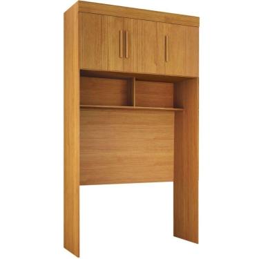 Imagem de Guarda Roupa Modulado Individual Aéreo Solteiro Orion Cinamomo 3 Portas Leifer Móveis