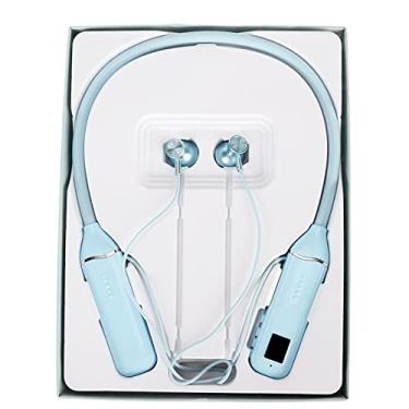 Imagem de SUNGOOYUE Fones de Ouvido Com Fita para o Pescoço K1691 Com Iluminação RGB, Drivers de 14 Mm, Bateria de 500 MAh, Suporte para Cartão de Memória, Carregamento Tipo C, Construção Em Silicone e ABS