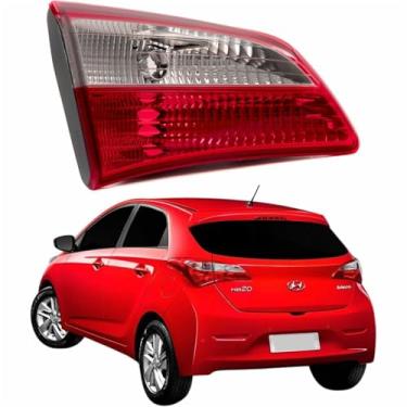 Imagem de Lanterna Traseira Hyndai Hb20 Hatch 2012 Até 2019 Tampa Bicolor Lado Esquerdo Motorista