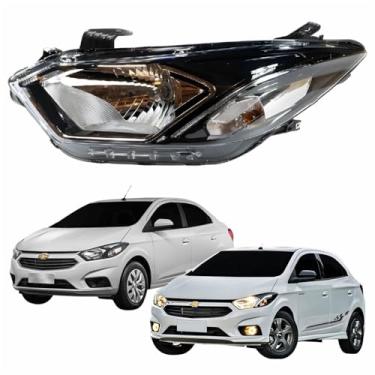 Imagem de Farol Gm Onix Prisma 2017 Até 2019 Com LED Lado Esquerdo Motorista