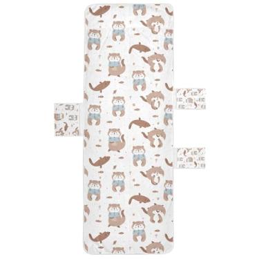 Imagem de STAYTOP Linda capa de toalha de cadeira de esquilo de desenho animado, capa de espreguiçadeira macia, capas de cadeira de praia com bolsos para jardim ao ar livre, pátio, pátio, banhos de sol, gramado