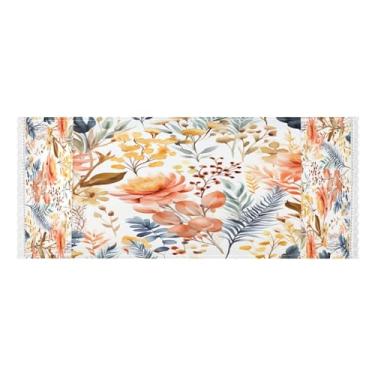 Imagem de Wassud Capas de lavadora e secadora de folhas de outono, protetor de lavadora com sacos de armazenamento, capa de geladeira à prova de poeira com bolsos para lavanderia doméstica, cozinha, 120 x 55 cm