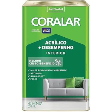 Imagem de Tinta Acrílica Coralar Coral 18L Fosco (Pavão)