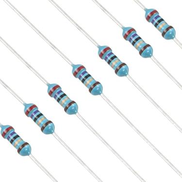 Imagem de YOKIVE 100 peças de resistores de 27 Ohm, resistor fixo de filme metálico de 1/4W (0,25 W), resistores de tolerância +/-1%, certificado ROHS