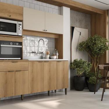 Imagem de Cozinha Compacta 200cm X 185cm Flórida - THB Móveis