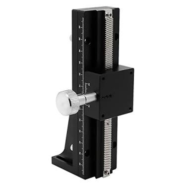 Imagem de Eixo Z Rabo de Andorinha Ranhura Linear Curso Longo Ajuste Fino Mesa Deslizante LWZ40 L=100-500mm Deslocamento Manual Plataforma de Corte(100mm)