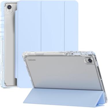 Imagem de Miimall Capa para Samsung Tab S11 polegadas 2025, [despertar/dormir] [suporte multiangular], capa para tablet PU com suporte para caneta, capa para Galaxy Tab S11 polegadas, LiBlue