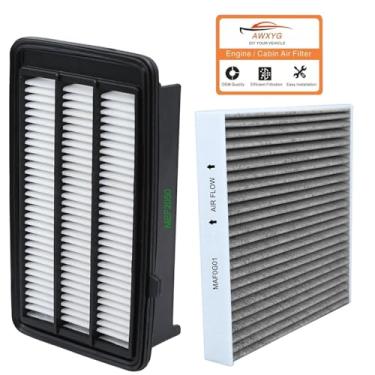 Imagem de Filtros de ar da cabine do motor 17220-5AA-400 (AMEF2050), 80292-TF0-G01 (AMAFOGO1) kit compatível com Honda Civic 2016-2021, CR-V 2017-2021 1,5L, substituir 17220-5AA-A00, 8000, 292-TFF 0-G01