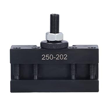 Imagem de Hyuduo Suporte de Torneamento de Aço de Alta Velocidade Em Forma de V Ferramenta de Slot para Tornos CNC BXA 250-202, Suporte de Aterramento de Precisão para Barras de Mandrilar de Haste Redonda e