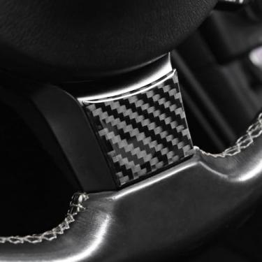 Imagem de BETTERHUMZ Capa de acabamento de volante compatível com Toyota GR86 para Subaru BRZ 2021-2024 Adesivo de decoração de fibra de carbono acessórios de moldagem interior de carro