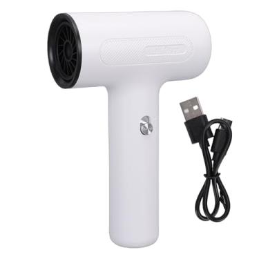 Imagem de TOPINCN Secador de Cabelo Sem Fio para Mulheres, Secador de Cabelo Recarregável Com Motor Sem Escova de 500 W, de Portátil para Acampamento Interno e Externo, Soprador de (Branco)