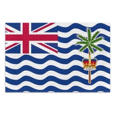 Imagem de Flag British Indian Ocean Territory Hard Puzzles for Adults, Puzzles 500 Pieces for Adults, Adult Puzzle