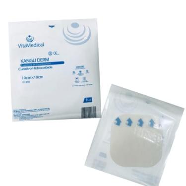 Imagem de Kit 2 Hidrocoloide Sacral Para Tratar Úlceras Corpo 10x10cm