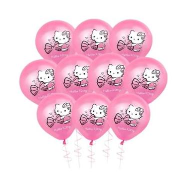 Imagem de Decoração De Festa De Aniversário Kawaii Hello Kitty Suprimentos De Fe