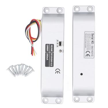 Imagem de Trava de parafuso de gota elétrica, DC12V 24V Fail Safe Modo NC trava da porta eletrônica com atraso de tempo para controle de controle da porta de trava de segurança