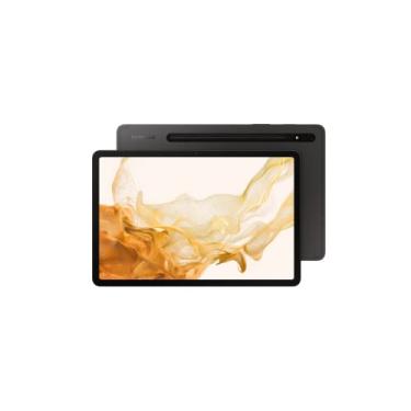 Imagem de SAMSUNG Tablet Android Galaxy Tab S8 27.9 cm 256GB WiFi 6E, tela LCD grande, S Pen incluída, câmera ultra ampla, bateria de longa duração, versão dos EUA, 2022, grafite