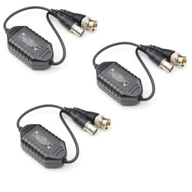 Imagem de ANHAN Bnc Isolador de loop de aterramento CCTV Balun de vídeo, conector BNC macho para fêmea adaptadores de câmera de segurança coaxial isolador de loop de aterramento 3 pacotes