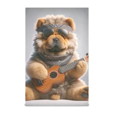 Imagem de Joisal Toalhas de mão de chá fofas Chow Chow Cachorro fofo conjunto de toalhas de prato para decoração de cozinha panos macios absorventes 45 x 71 cm, pacote com 6