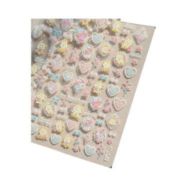 Imagem de Adesivos De Unhas Para Festa De Frutas: Abacaxi, Pitaya, Kiwi, Maçã, M