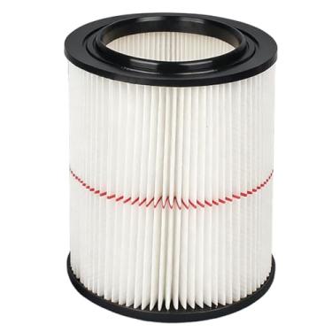 Imagem de Filtro de cartucho de substituição para Craftsman CMXZVBE38754 009-38754 Filtro de aspirador de pó seco com listras vermelhas para uso geral para aspiradores de 5 a 20 galões 1 pacote