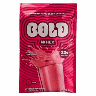 Imagem de Bold Whey - 1 Sachê 30g Mousse de Morango - Bold-Masculino