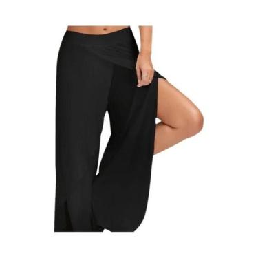 Imagem de Calças De Perna Larga plus Size Para Mulheres, Soltas, Com Cintura Elá