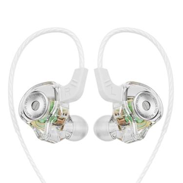 Imagem de Fones de ouvido para jogos com fio, monitores intra-auriculares, fones de ouvido com fio com som de graves profundos, fones de ouvido intra-auriculares HiFi com driver dinâmico de 1DD 10 mm, IEM para