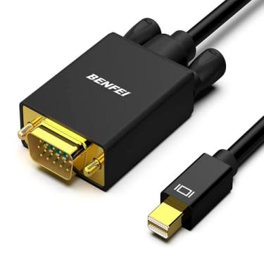 Imagem de Cabo Mini DisplayPort Para VGA 0,9m (3ft), Conversor mDP Para VGA Macho, 1080p, Compatível Com MacBook, iMac, Surface, ThinkPad, Projetor E Monitor, Modelo 000107black-3f