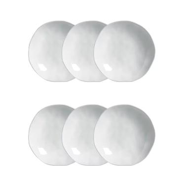 Imagem de Conjunto Pratos Fundos Orgânico New White 600ml Porto Brasil Branco