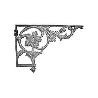 Imagem de Cantoneira Mão Francesa Hera em ferro fundido N09 53x32cm