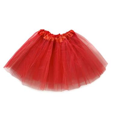 Imagem de Saia Tule Adulto Colorida Festa Carnaval 40 Cm Tutu - Evolution, Verme