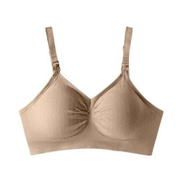 Imagem de Sutiã De Amamentação Sem Costura Respirável Com Fecho Frontal De Uma M