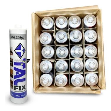 Imagem de KIT CX C/ 20UN. SELANTE PU40 SILICONE COLA ADESIVO 400G POLIURETANO PU 40 MULTIUSO P/USO GERAL CONSTRUÇÃO VEDAÇÃO TUBOS E CONEXÕES ALTA RESISTÊNCIA (Cinza)