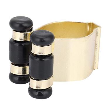 Imagem de Dioche Suporte de Vara de Bilhar de Ferro, Rack de Armazenamento para Taco de Bilhar, Acessórios Fixos para Tacos de Sinuca e Piscina, Cor Dourada 38x20x28mm, 1 Peça