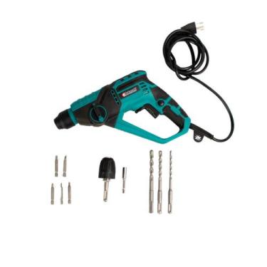 Imagem de Martelete Furadeira Parafusadeira 1000w Profissional 12 Pçs - Knakasak