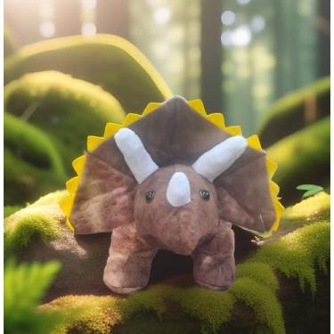 Imagem de Dinossauro  Triceratops de Pelúcia 44 cm - Fizzy Toys