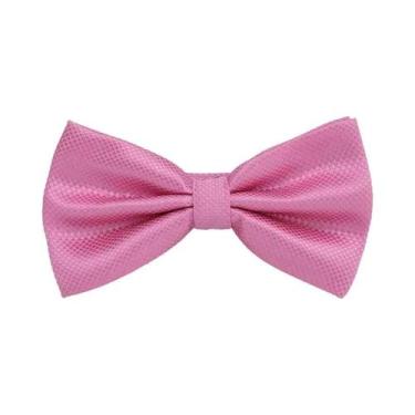 Imagem de Gravata Borboleta Masculina Clássica Em Tecido Liso Para Casamento E B