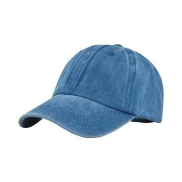 Imagem de Boné Snapback Vintage De Algodão Lavado Para Homens E Mulheres, Cor Só