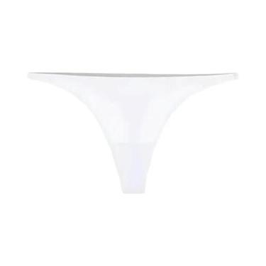 Imagem de Calcinhas De Seda Fria Sem Costura Para Mulheres, Biquíni De Cetim Fin